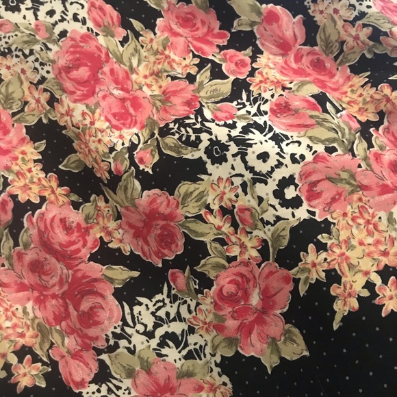 Black Floral Spaghetti Strap Dress - Picture 4 of 4